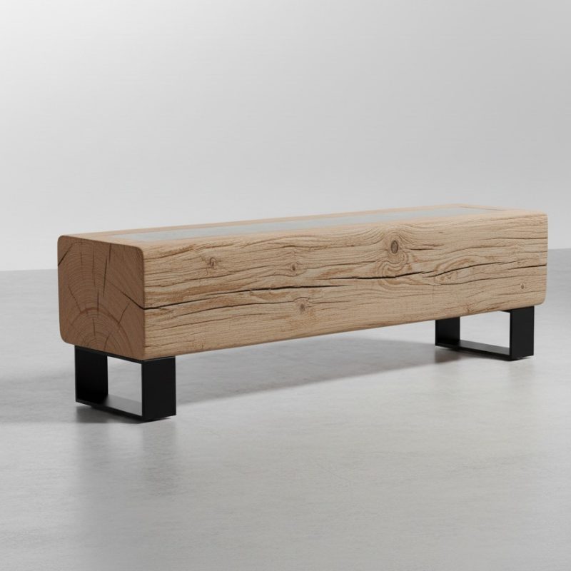 BLOK Bench from the BB Designs reclaimed timber furniture range